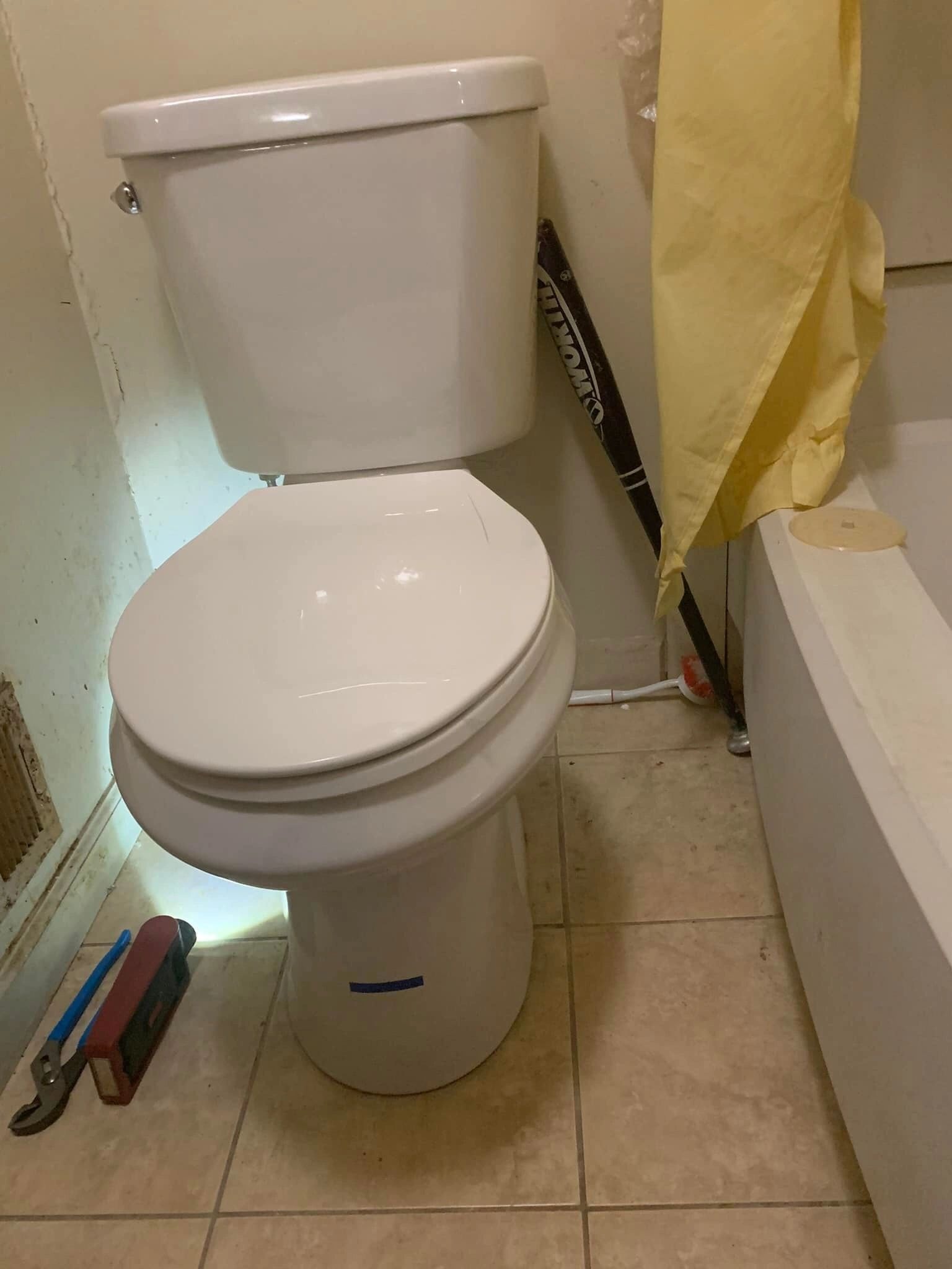 Hopkins Handyman Services — Bathroom toilet installation